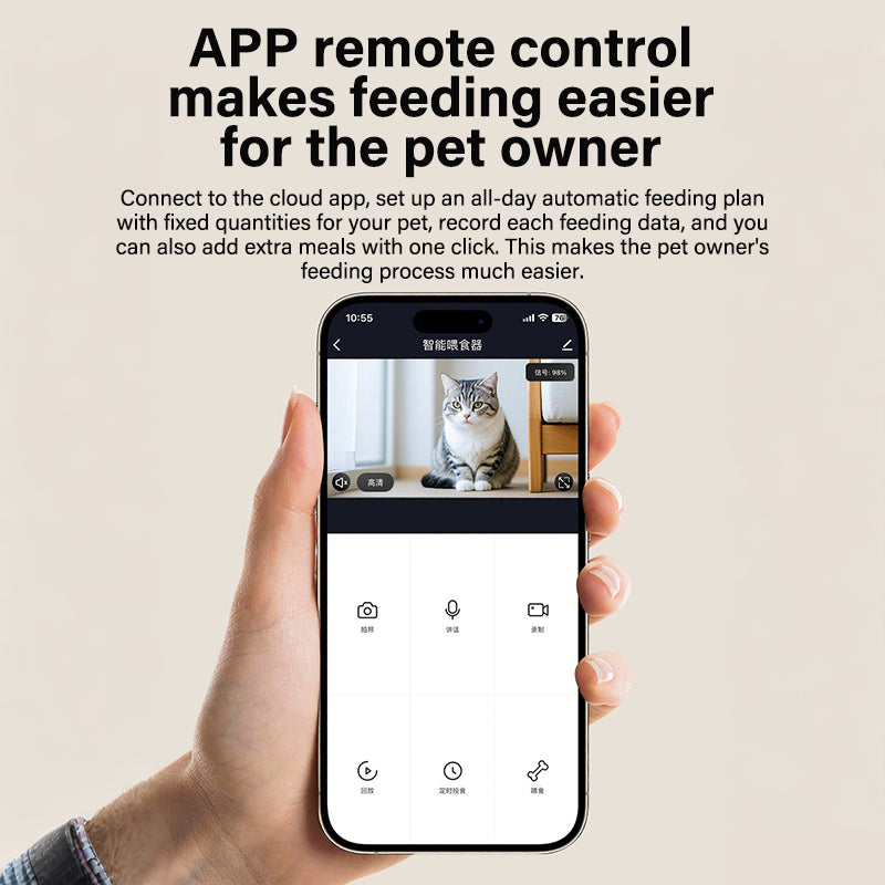 APP remote control cloud feeding schedule camera