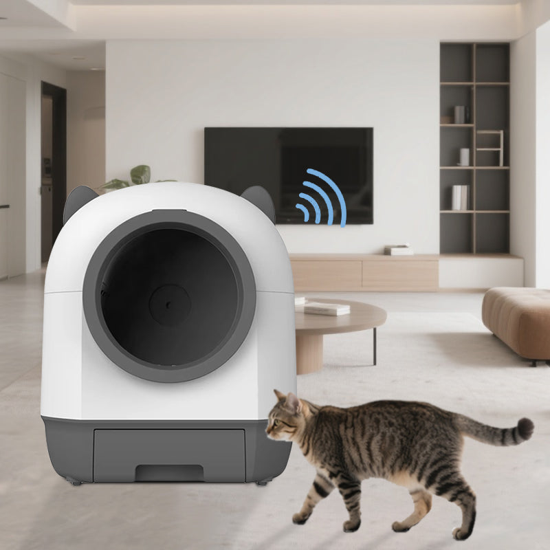 WiFi connected smart litter box